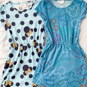 LuLaRoe “Mae” Disney print dresses (Set of 2)